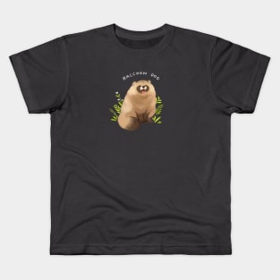 Yawning Raccoon Dog Kids T-Shirt